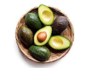 ripe-fresh-whole-sliced-avocados-basket-isolated-white-background_1299032-2284-300x233 Avocados: Top 10 surprising health benefits